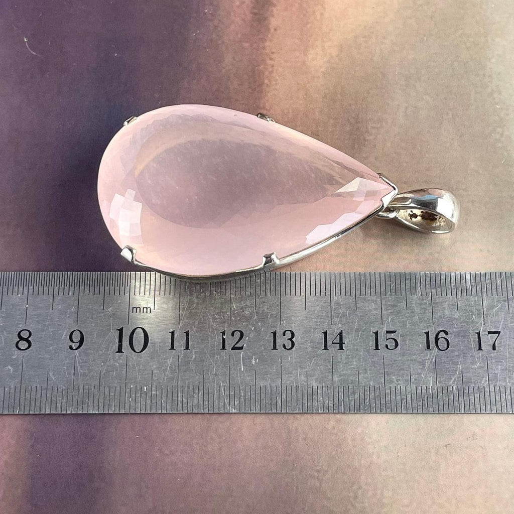 Chunky Rose Quartz Pendant