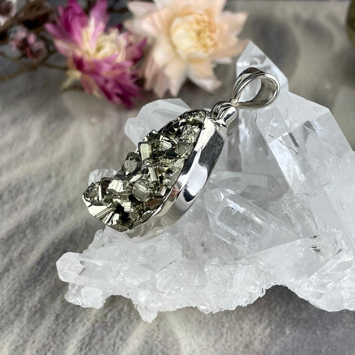 Pyrite Cluster Silver Jewellery
