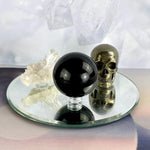 Clear Crystal Sphere Stand