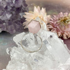 Rose Quartz Point Ring