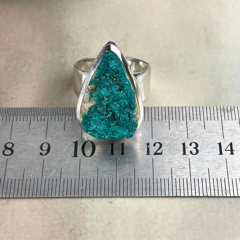Rare Crystal Silver Ring