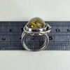 Baltic Amber Silver Detailed Ring