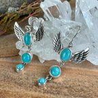 Crystal Wing Earrings