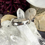 Unisex Gibeon Meteorite And Moldavite Ring