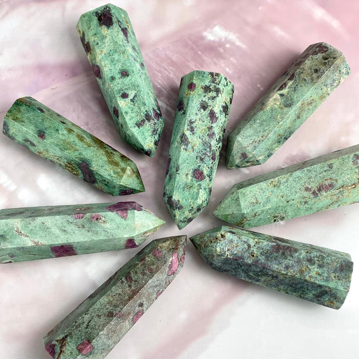Green Crystal Points