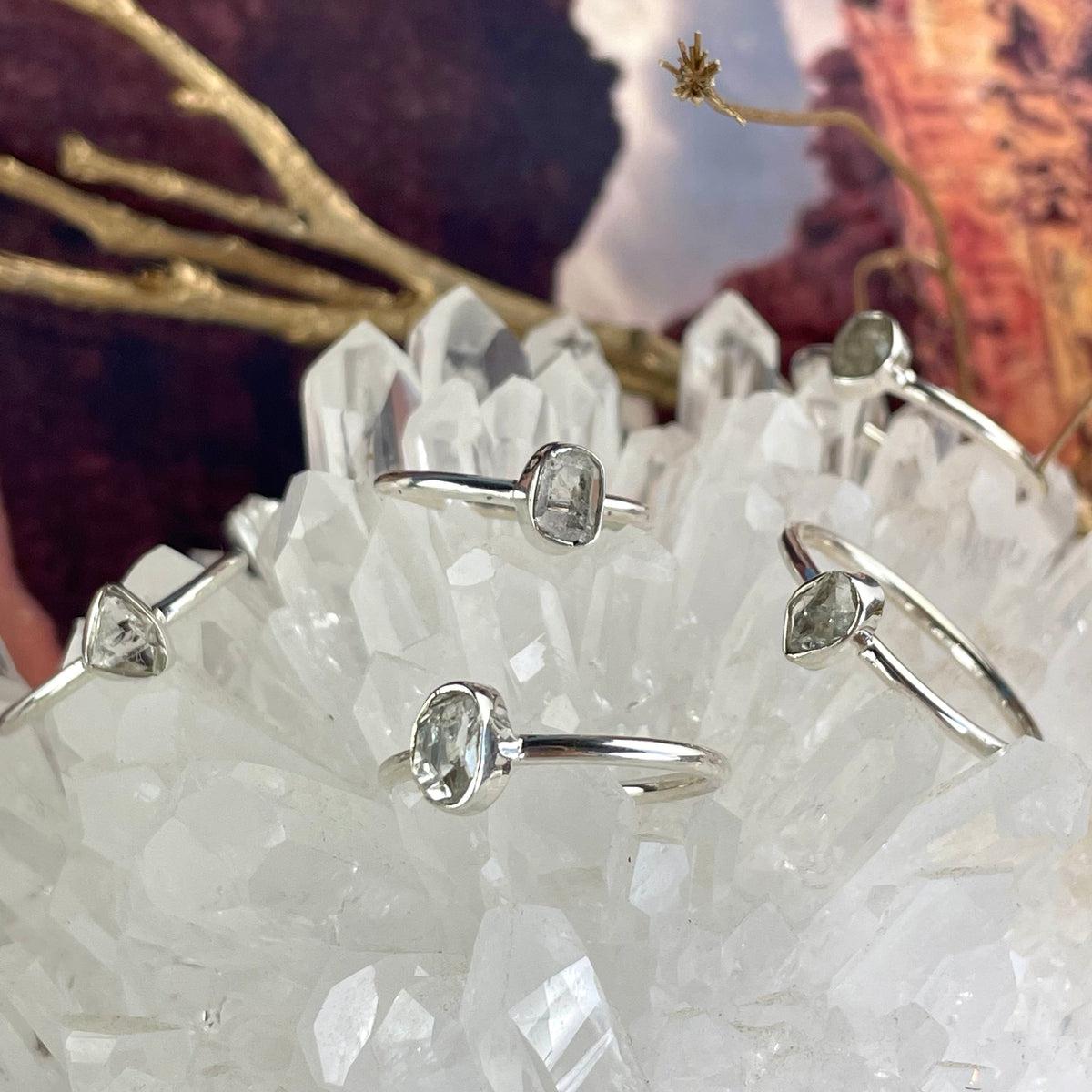 Herkimer Diamond Sterling Silver Ring