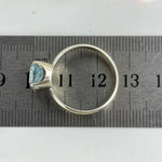 Aqua Crystal Oval Cut Ring