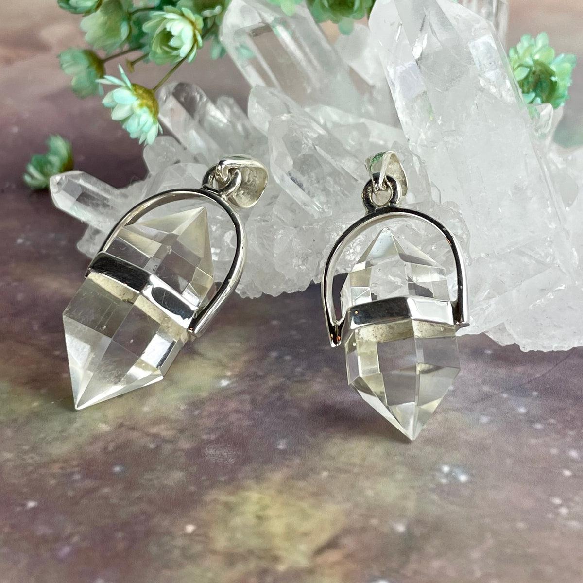 Clear Quartz Bar Pendant