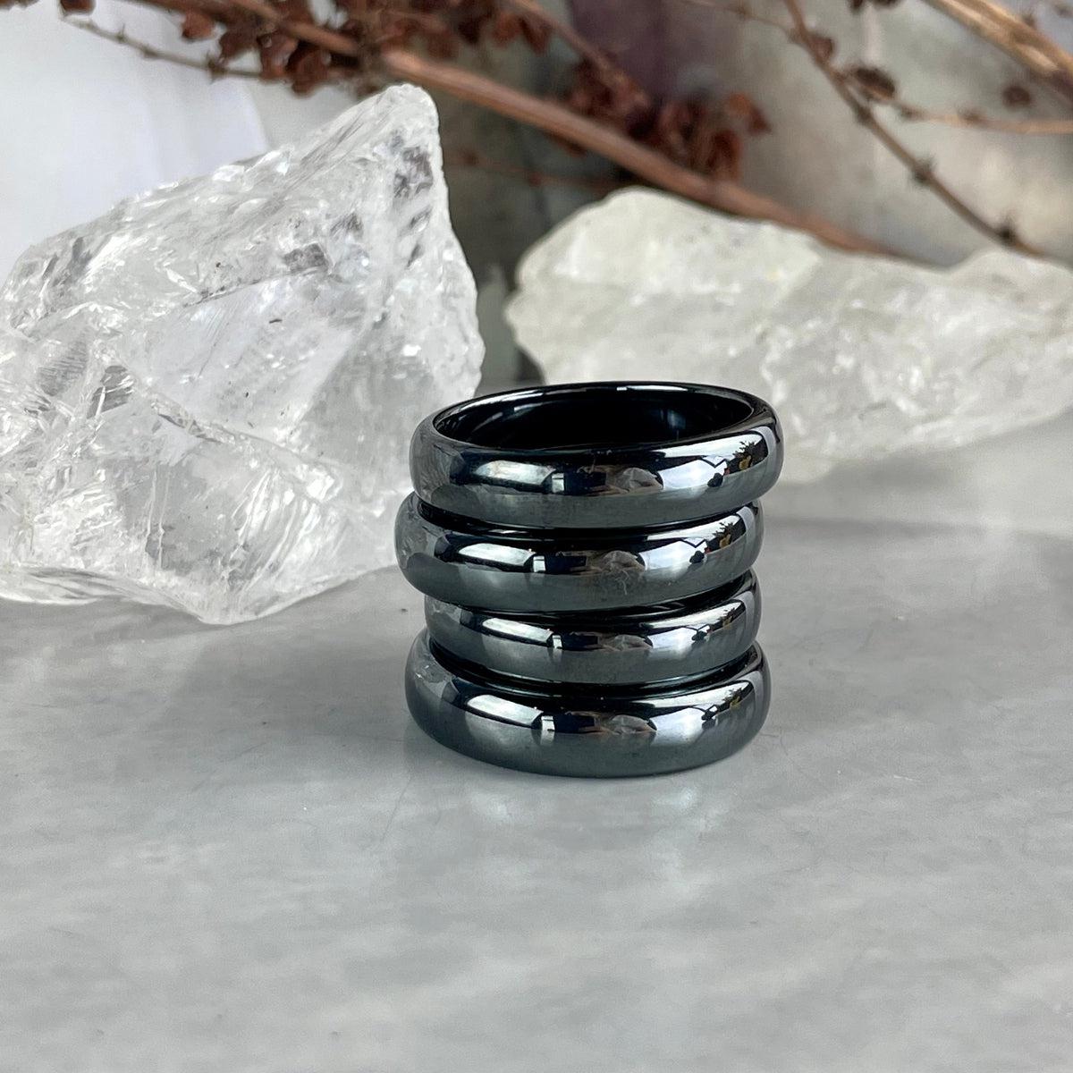Hematite Crystal Ring