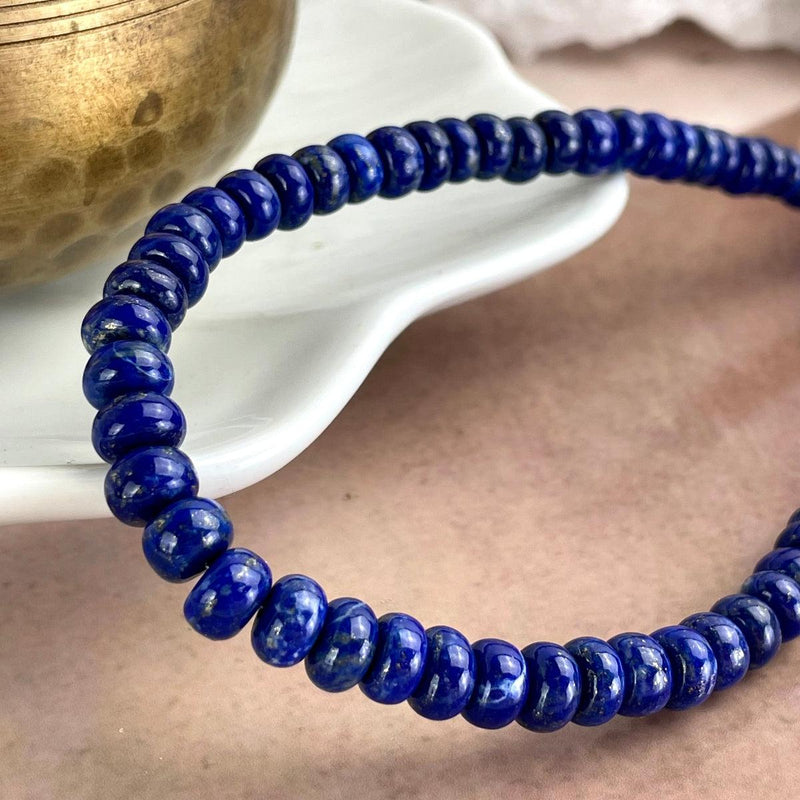 Blue Crystal Beaded Necklace