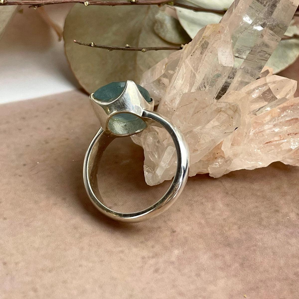 Small Size Aquamarine Ring