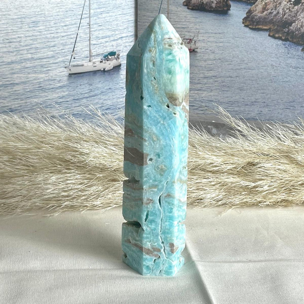 Blue Calcite Point