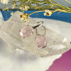 Pale Pink Crystal Drop Earrings
