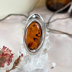 Contemporary Amber Ring