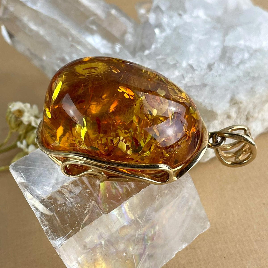 Yellow Amber Pendant