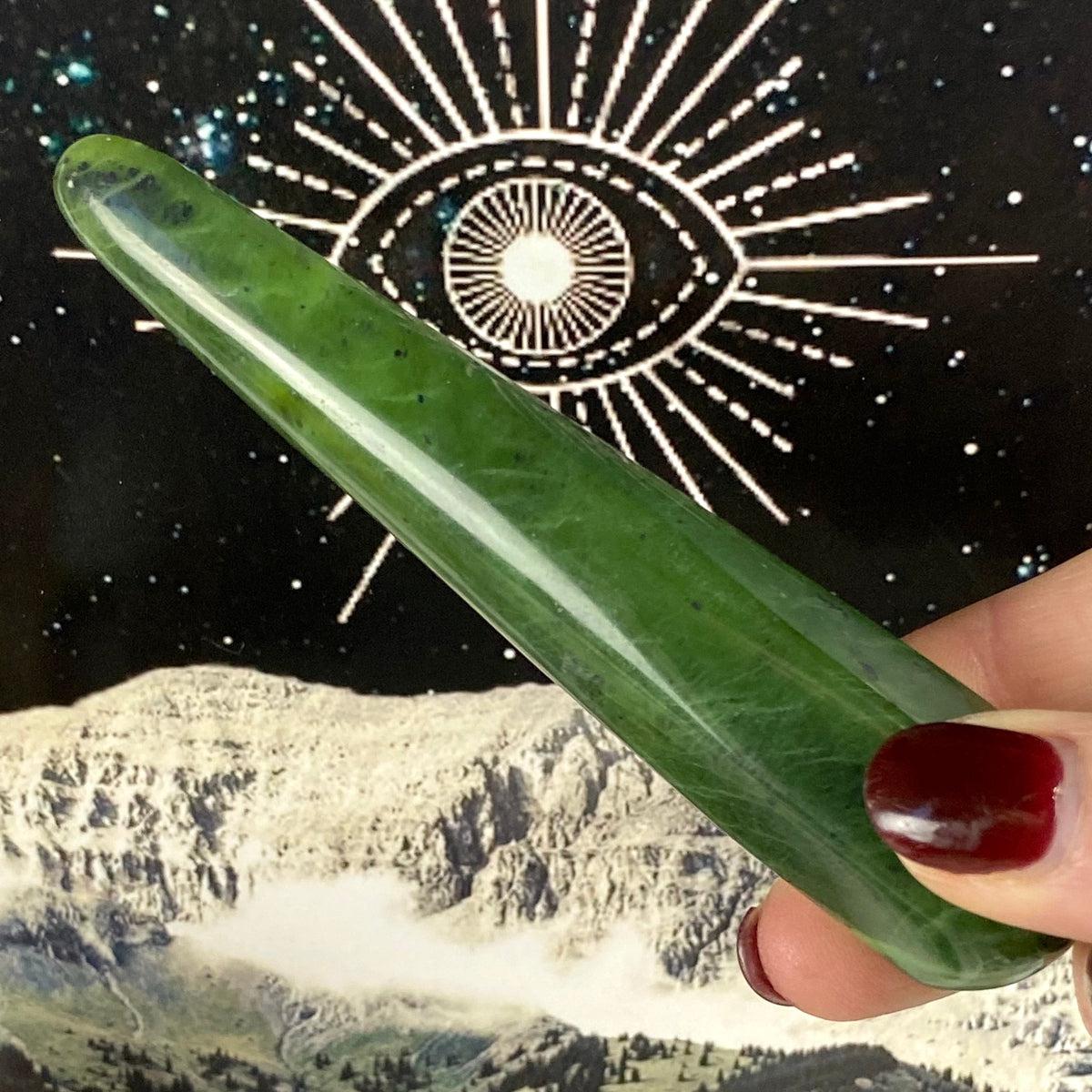 Green Crystal Wand