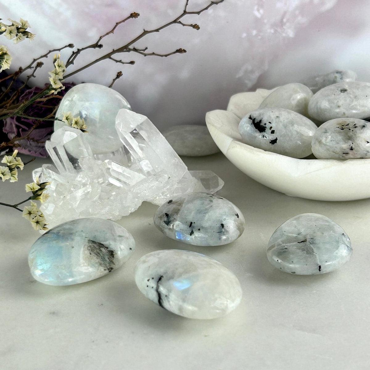 Rainbow Moonstone Tumble Stone