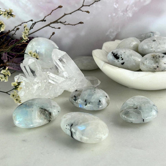 Rainbow Moonstone Tumbled Stones