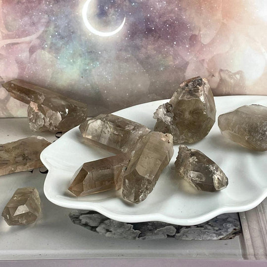Ethically Sourced Natural Smokey Quartz Large Points