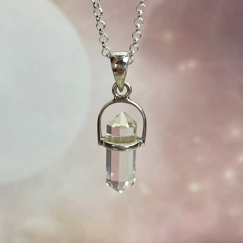 Double Terminated Quartz Pendant