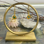 Delicate Emerald Earrings