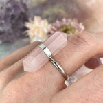 Crystal Wand Silver Ring