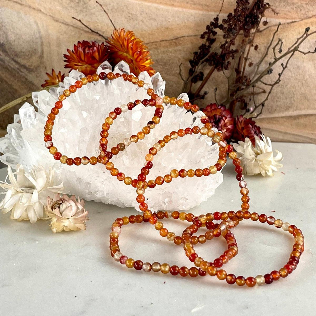 Carnelian Beaded Bracelet