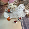 Orange Gemstone Earrings