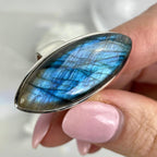 Blue Green Labradorite Ring