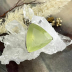 Large Prehnite Pendant