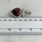 Orange Red Heart Pendant