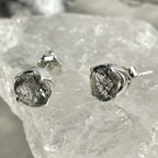 Quartz With Black Tourmaline Studs