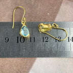 Blue Topaz Teardrop Earrings