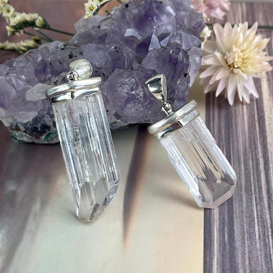 Danburite Raw Pendant