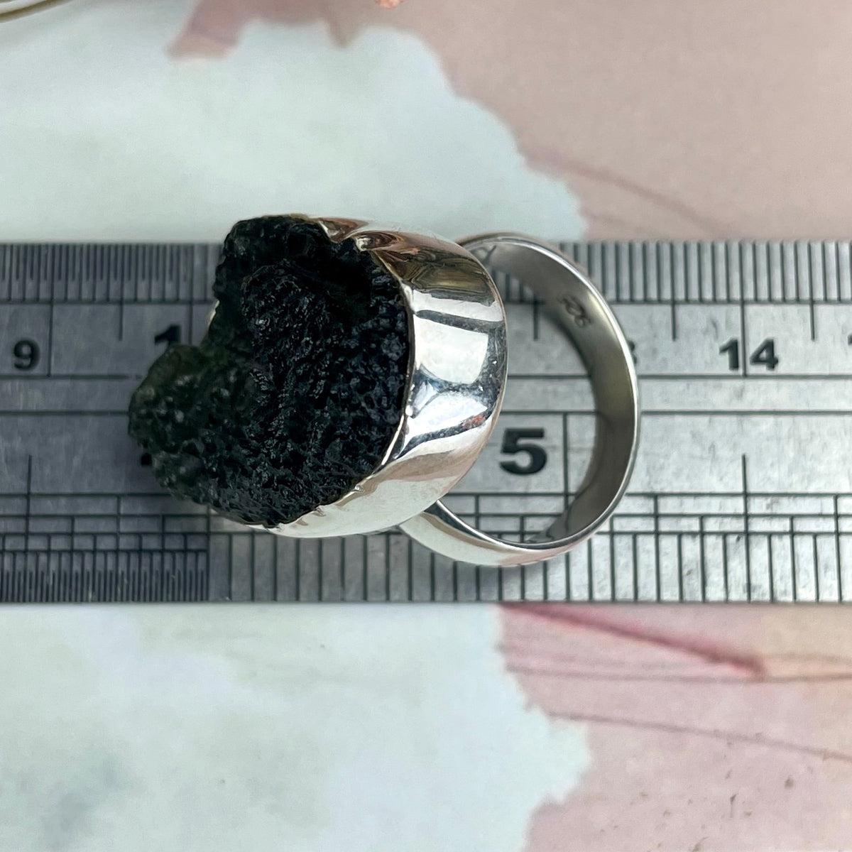 Men's Moldavite Ring