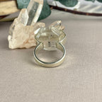 Tibetan Quartz Raw Double Terminated Point Ring