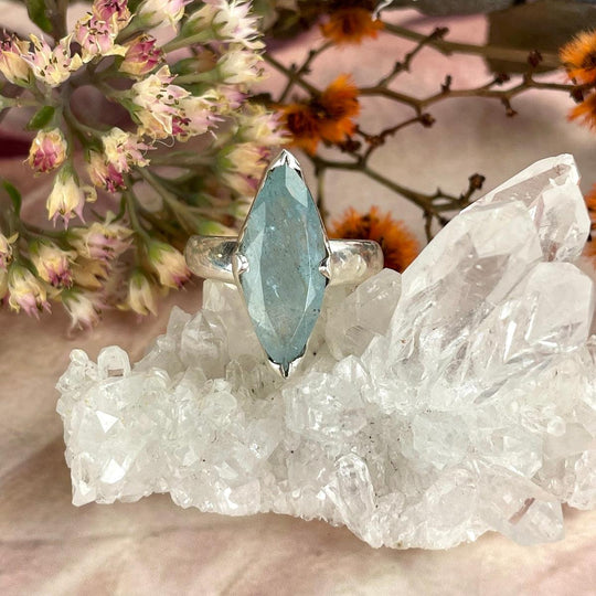 Aquamarine Marquise Ring