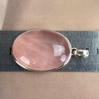 Rose Quartz Silver Necklace