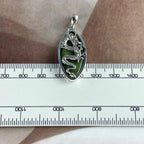 Unisex Dragon And Stone Pendant