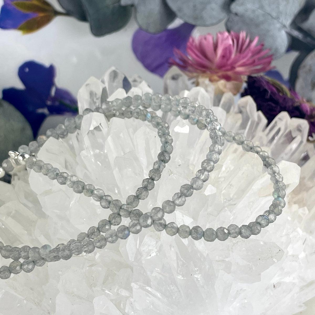 Labradorite And Sterling Silver Beads