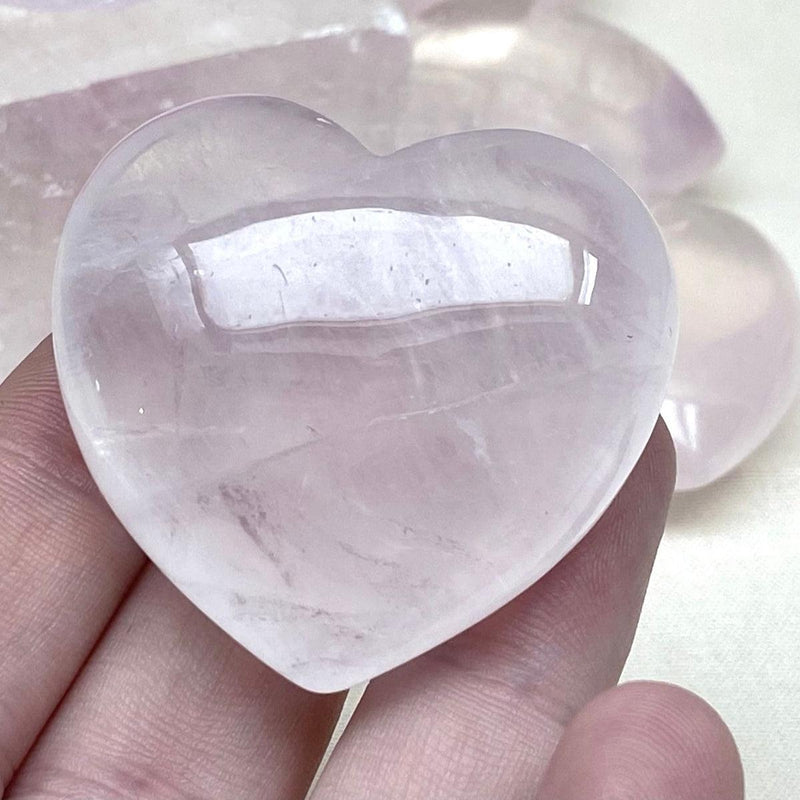 Pale Pink Crystal Heart