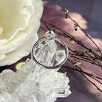 Blue Crystal Silver Ring