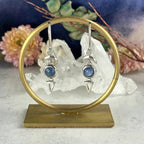 Blue Crystal Silver Earrings