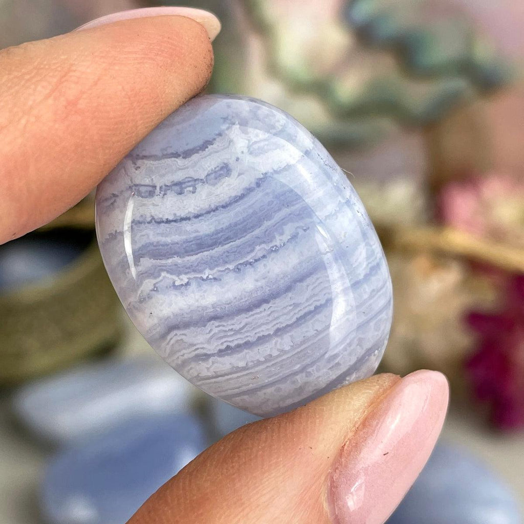 Blue Lace Agate Tumble Stones