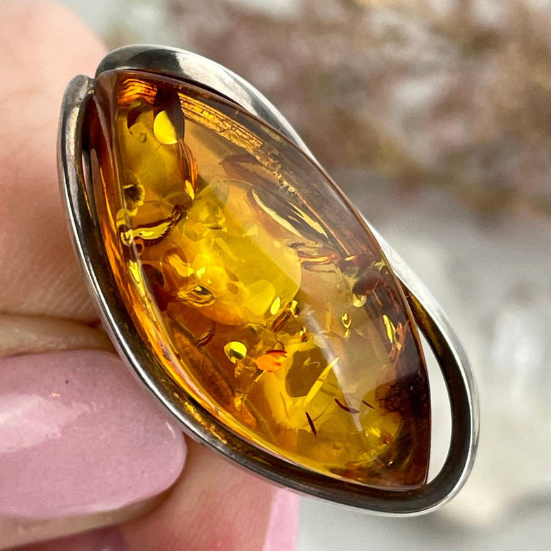 Natural Amber Silver Jewellery
