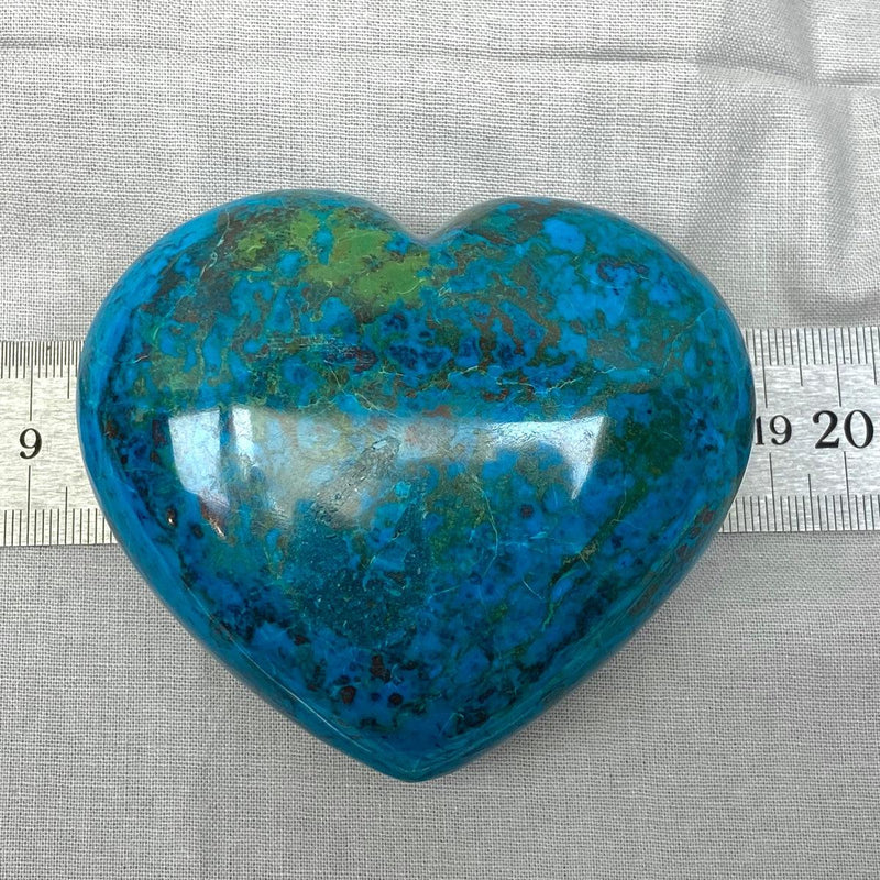 Chrysocolla Crystal Heart 8cm