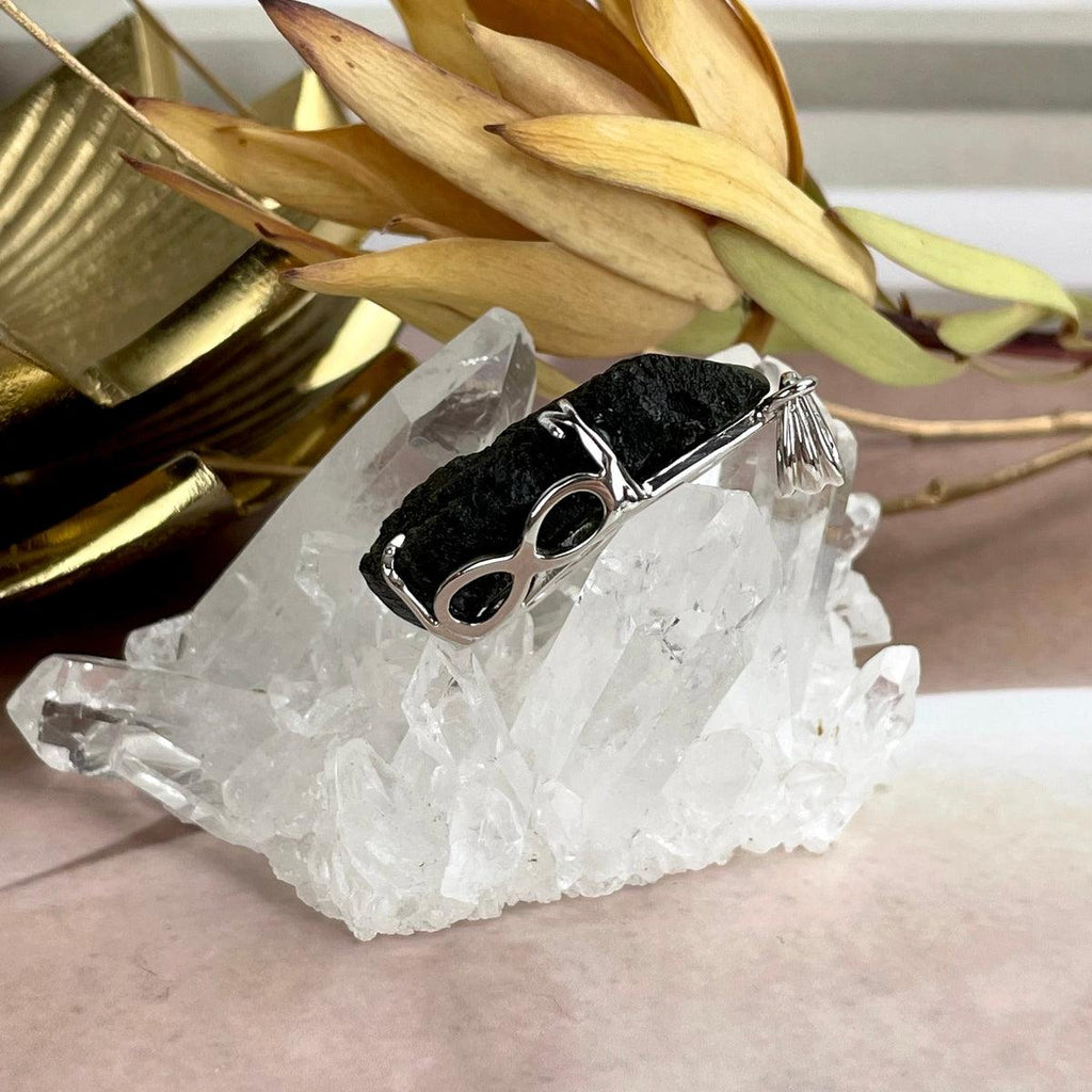 Unpolished Moldavite Pendant