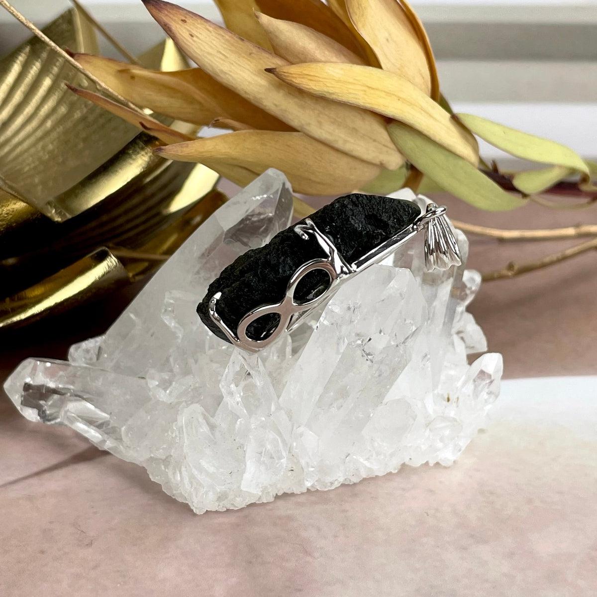 Unpolished Moldavite Pendant