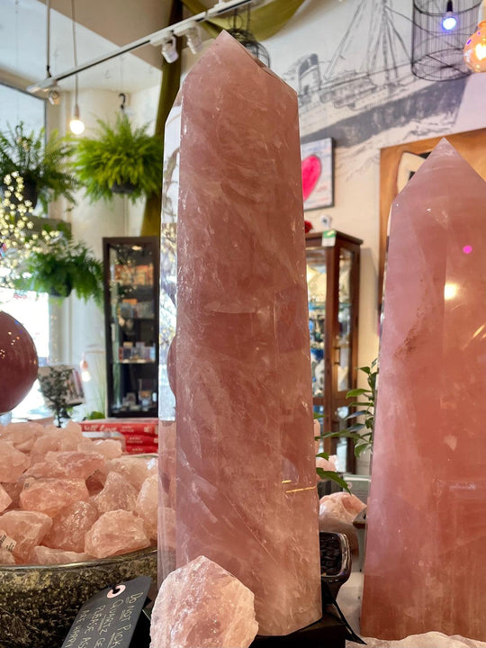 Rose Quartz Extra Large Crystal Point 42cm