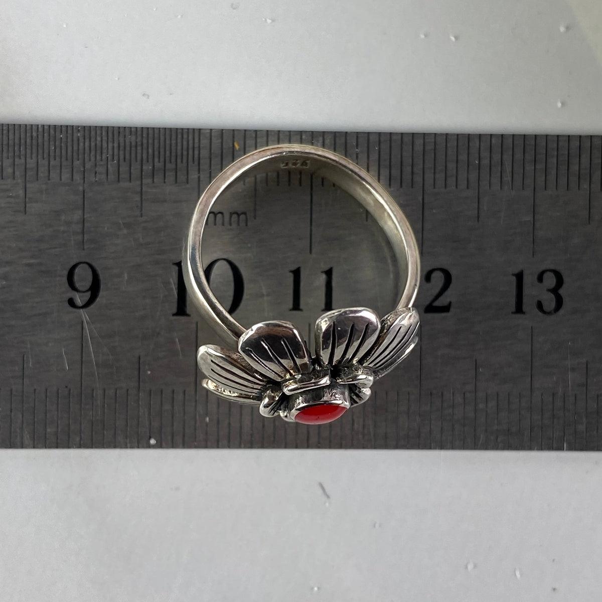 Silver Flower Ring